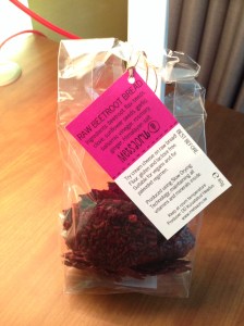 Estonian paleo-friendly "peet leib" - beetroot bread made with seeds and a touch of seasoning.