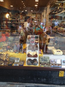 One of dozens of chocolate shops in Bruges with, ah, creatively moulded chocolates.